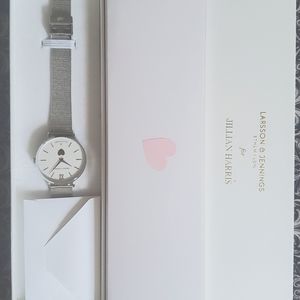 Jillian Harris silver watch Larsson & Jennings